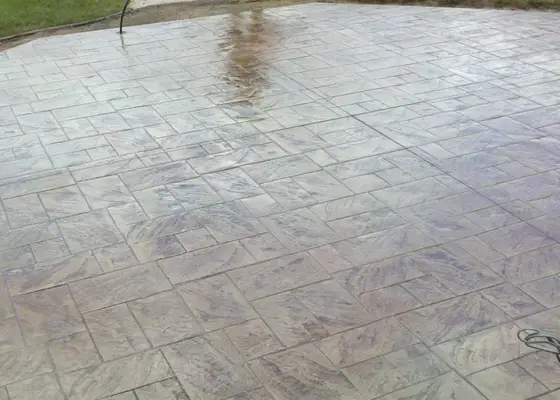 Completed concrete project