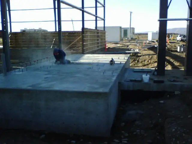 Commercial structural concrete at a farm facility